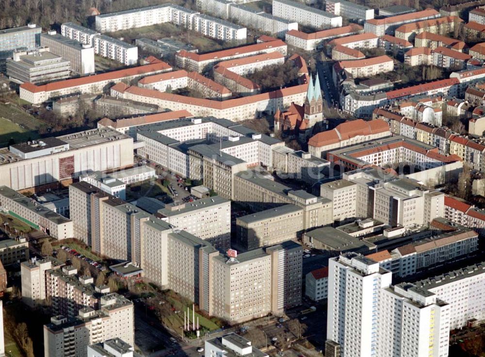 Aerial image Berlin - Lichtenberg - Gelände des ehem. Ministeriums für Staatssicherheit der DDR an der Ruschestraße in Berlin Lichtenberg