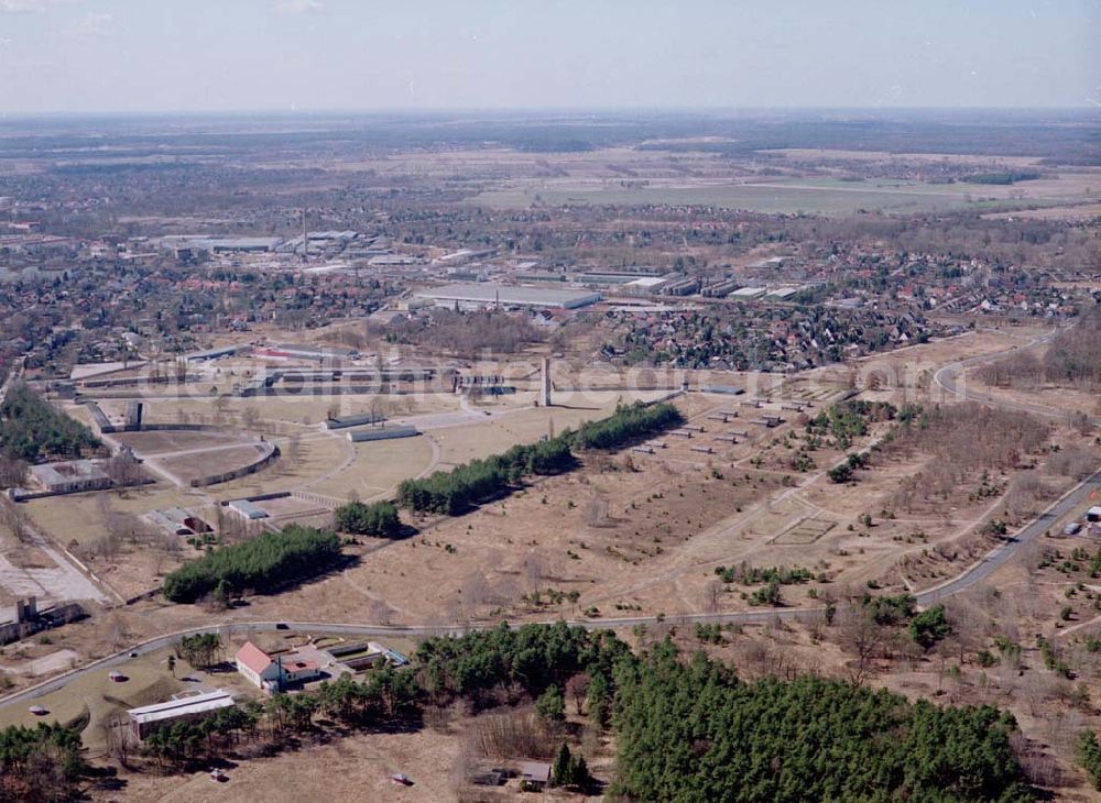 Aerial image Oranienburg / BRB - Gelände des ehem. KZ Sachsenhausen in Oranienburg / BRB.31.03.2003