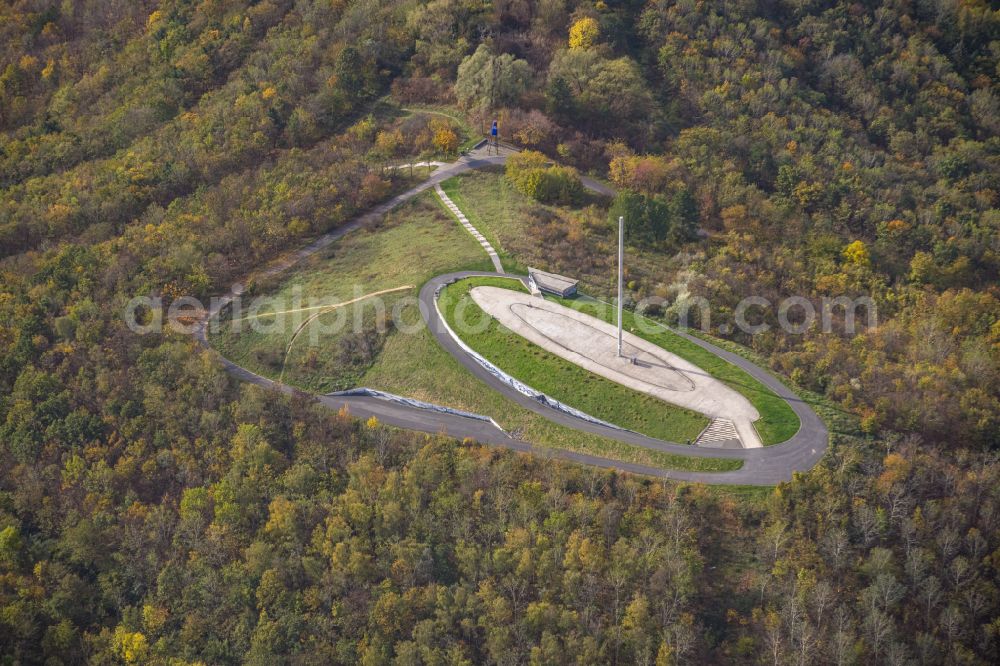 Aerial image Bergkamen - Reclamation site of the former mining dump Halde Grosses Holz in Bergkamen in the state North Rhine-Westphalia, Germany