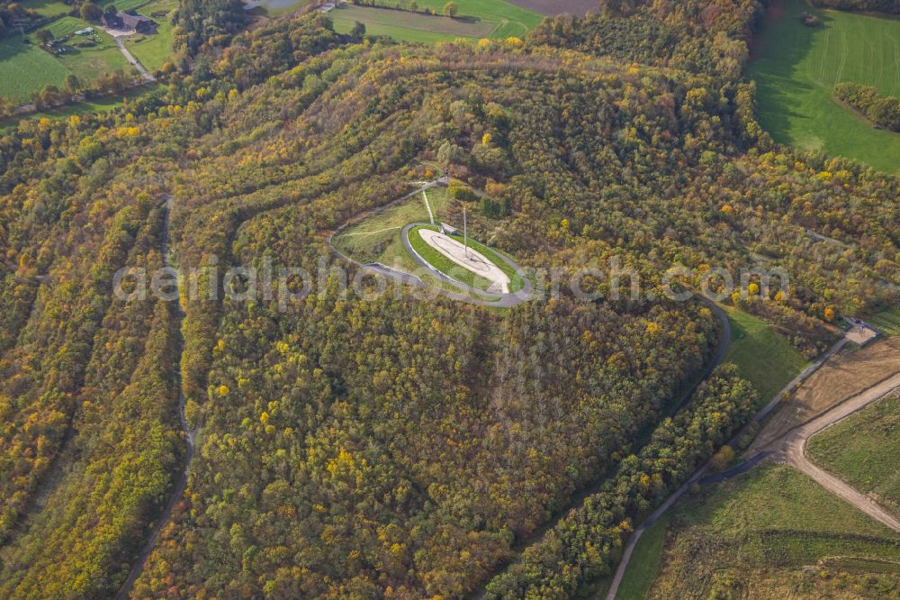 Aerial photograph Bergkamen - Reclamation site of the former mining dump Halde Grosses Holz in Bergkamen in the state North Rhine-Westphalia, Germany