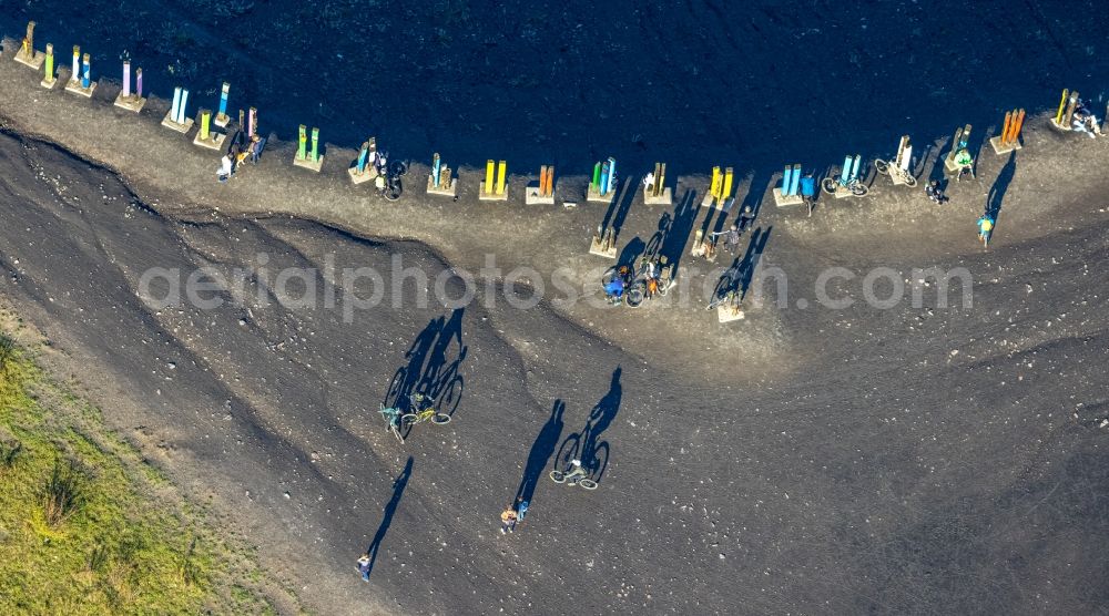 Aerial photograph Bottrop - Reclamation site of the former mining dump Haniel in Bottrop in the state North Rhine-Westphalia