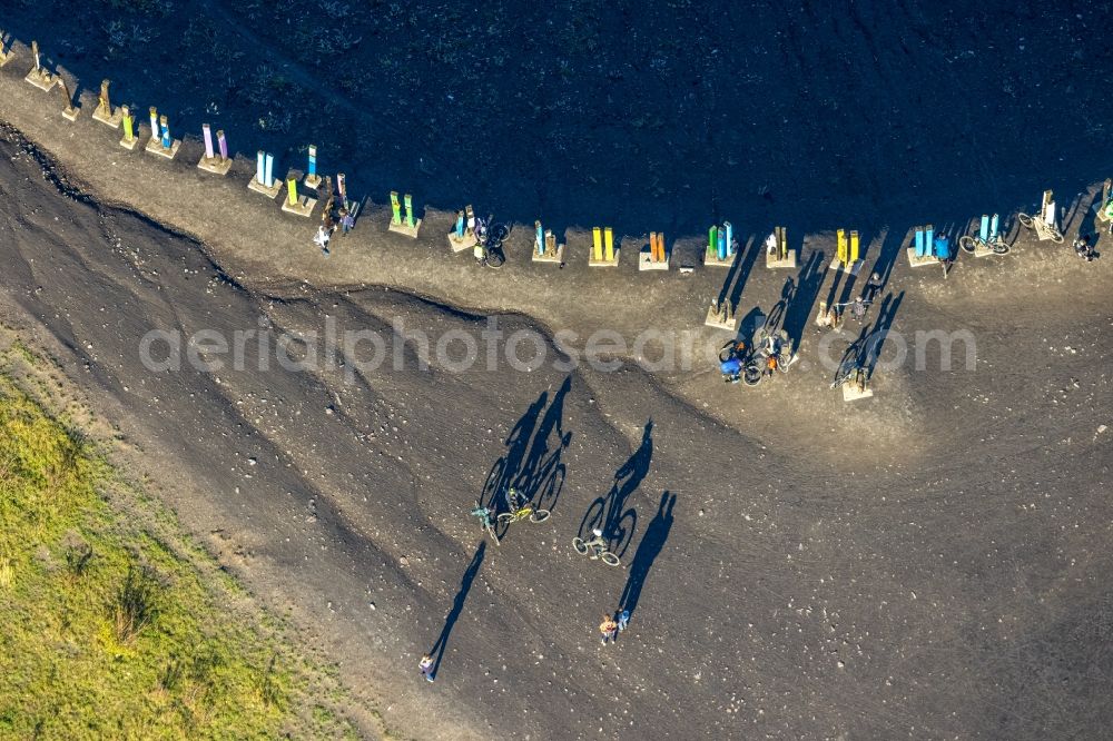 Bottrop from the bird's eye view: Reclamation site of the former mining dump Haniel in Bottrop in the state North Rhine-Westphalia