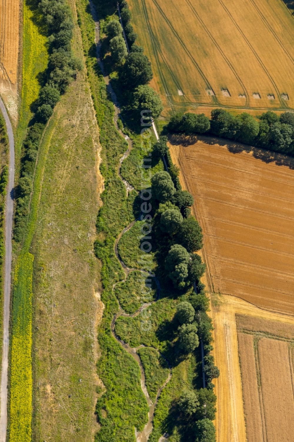 Aerial photograph Ahlen - Reclamation site of the former mining dump Zeche Wesfalen in Ahlen in the state North Rhine-Westphalia, Germany