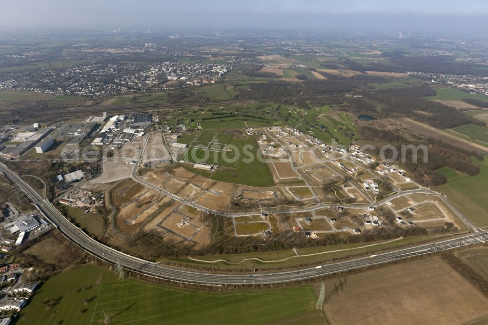 Dortmund from the bird's eye view: View at the former air field Brackel in the district Brackel in Dortmund in the federal state North Rhine-Westphalia. The air field has been demolished in 1999