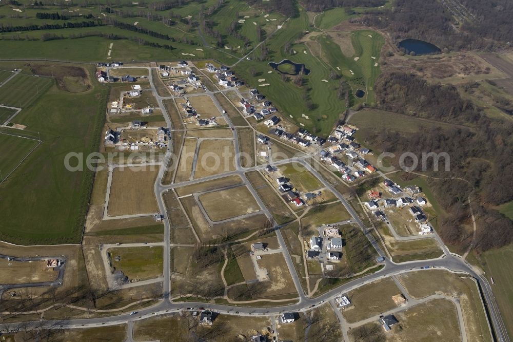 Aerial image Dortmund - View at the former air field Brackel in the district Brackel in Dortmund in the federal state North Rhine-Westphalia. The air field has been demolished in 1999