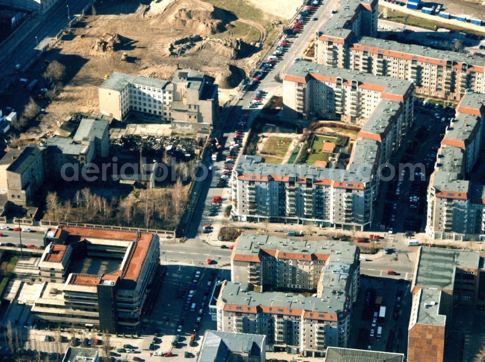 Aerial photograph Berlin - Gelände des ehemaligen Leipziger Platzes in Berlin-Mitte