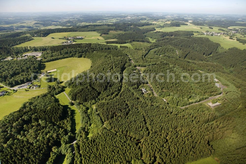 Aerial photograph Reichshof - The site of the former ammunition depots and barracks at the Reichshof Reichshof in North Rhine-Westphalia