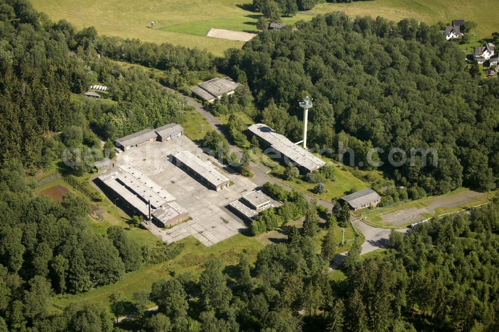 Reichshof from above - The site of the former ammunition depots and barracks at the Reichshof Reichshof in North Rhine-Westphalia