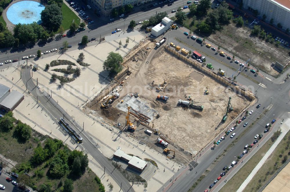 Aerial photograph Berlin - Blick auf das Gelände des ehemaligen Nordbahnhof in Berlin Mitte