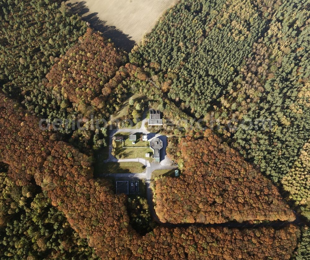 Haltern from above - Site of the former Air Shaft High Mark, planned forensics location in Haltern - Lippramsdorf in the state of North Rhine-Westphalia