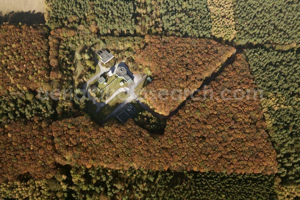 Aerial image Haltern - Site of the former Air Shaft High Mark, planned forensics location in Haltern - Lippramsdorf in the state of North Rhine-Westphalia