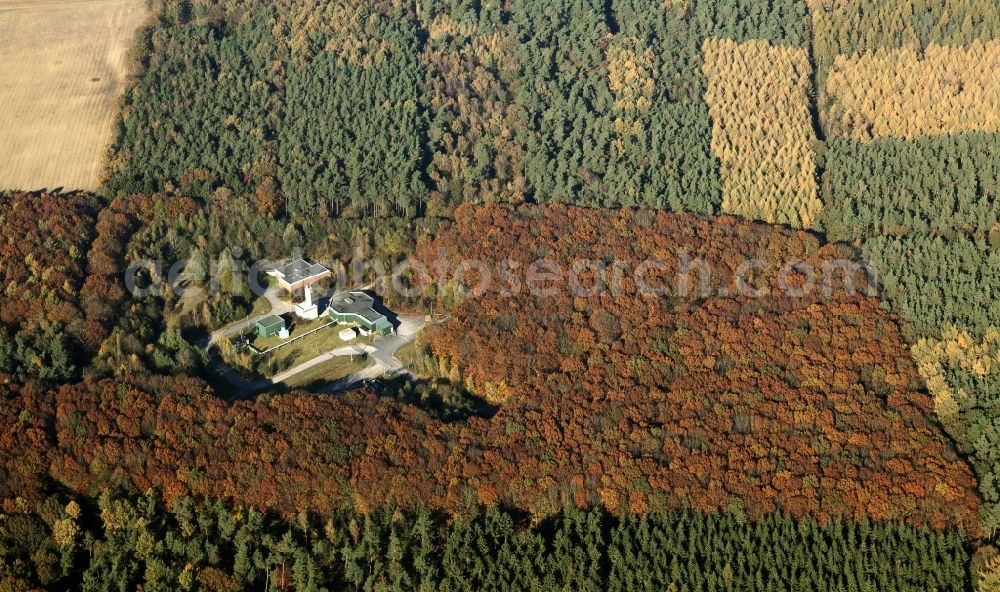 Haltern from above - Site of the former Air Shaft High Mark, planned forensics location in Haltern - Lippramsdorf in the state of North Rhine-Westphalia