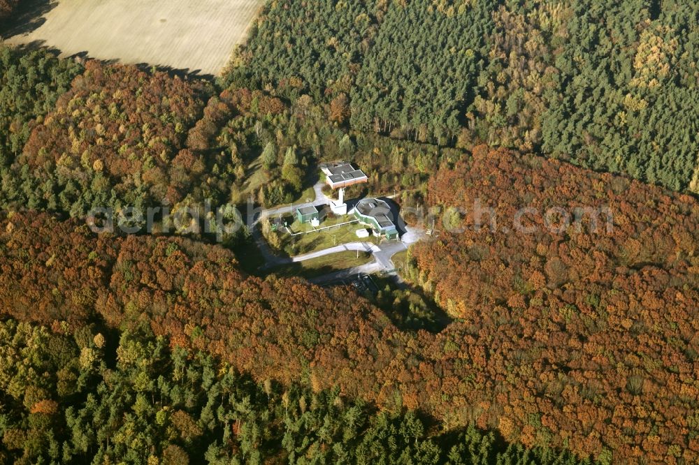 Aerial image Haltern - Site of the former Air Shaft High Mark, planned forensics location in Haltern - Lippramsdorf in the state of North Rhine-Westphalia