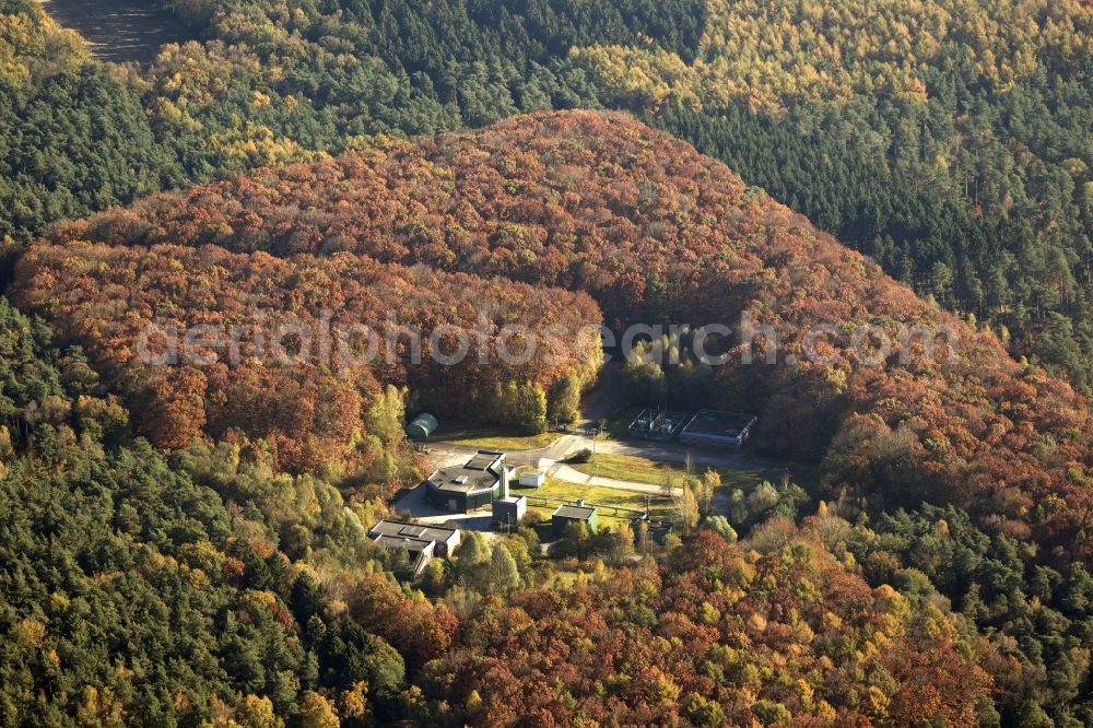 Haltern from the bird's eye view: Site of the former Air Shaft High Mark, planned forensics location in Haltern - Lippramsdorf in the state of North Rhine-Westphalia