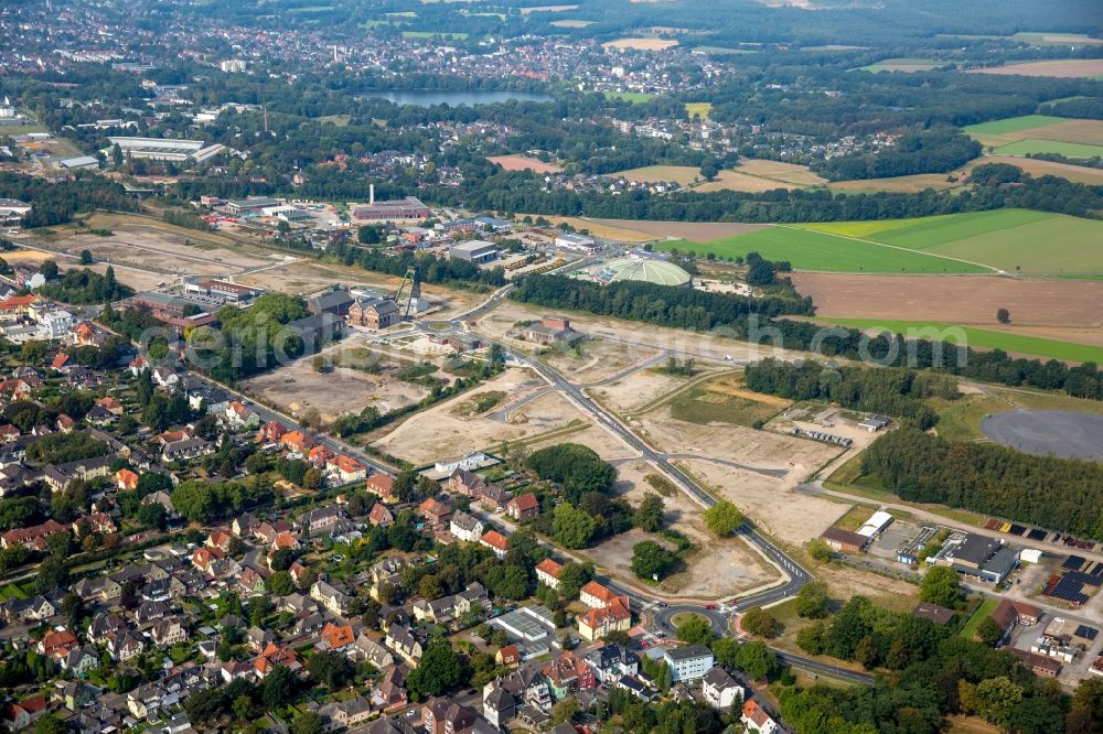 Dorsten from above - Area of the former mine Fuerst Leopold chamber 2 in Dorsten in the state North Rhine-Westphalia