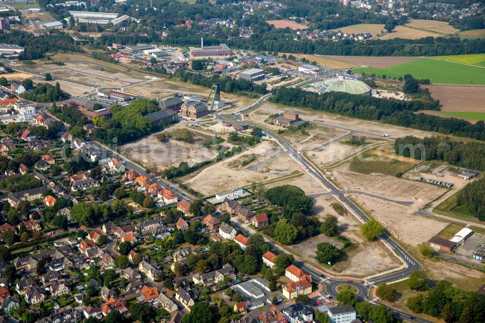 Dorsten from the bird's eye view: Area of the former mine Fuerst Leopold chamber 2 in Dorsten in the state North Rhine-Westphalia