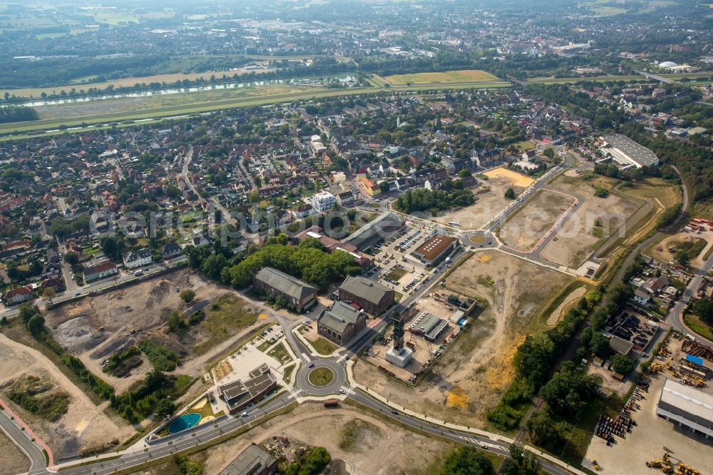 Aerial photograph Dorsten - Area of the former mine Fuerst Leopold chamber 2 in Dorsten in the state North Rhine-Westphalia