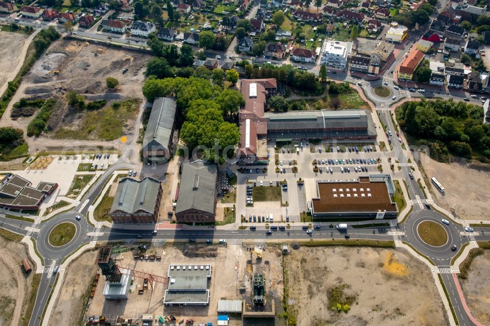 Dorsten from above - Area of the former mine Fuerst Leopold chamber 2 in Dorsten in the state North Rhine-Westphalia