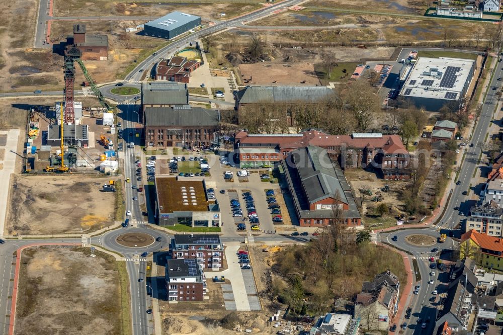 Aerial photograph Dorsten - Area of the former mine Fuerst Leopold chamber 2 in Dorsten in the state North Rhine-Westphalia