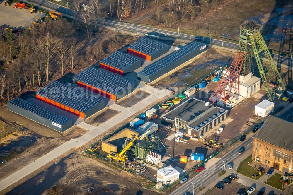 Dorsten from above - Area of the former mine Fuerst Leopold chamber 2 in Dorsten in the state North Rhine-Westphalia