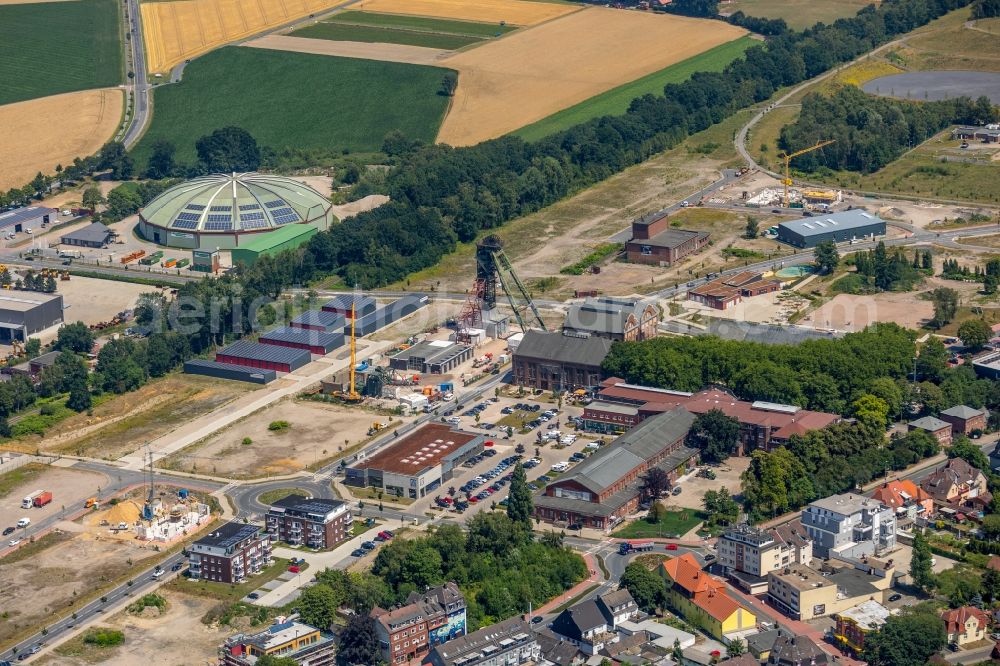 Aerial photograph Dorsten - Area of the former mine Fuerst Leopold chamber 2 in Dorsten in the state North Rhine-Westphalia