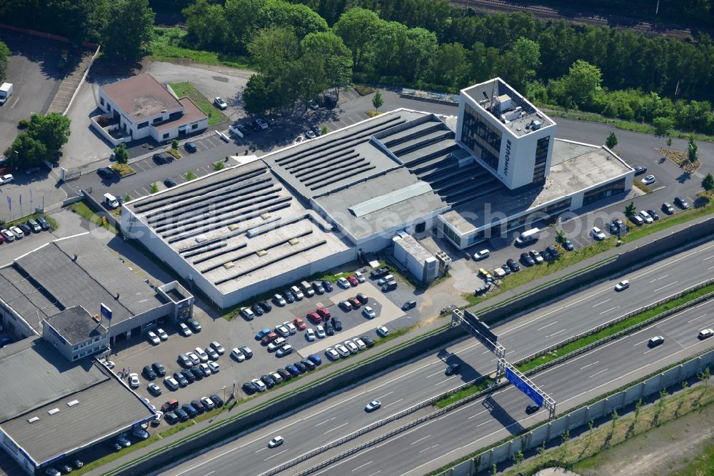 Dortmund from the bird's eye view: Grounds of the furniture store and furniture store INHOUSE at the Rosemeyerstrasse in Dortmund in North Rhine-Westphalia