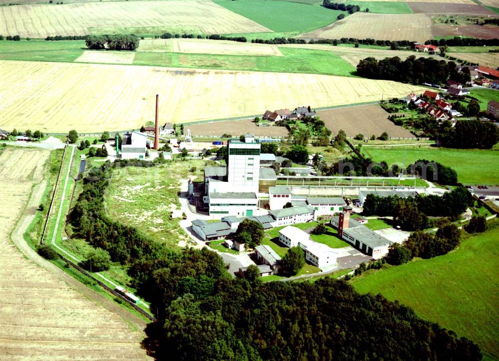 Morsleben / Sachsen - Anhalt from the bird's eye view: Gelände des Endlagers Morsleben in Sachsen-Anhalt.