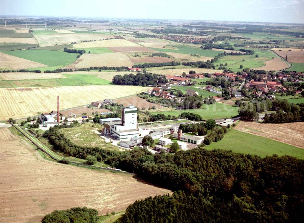 Aerial image Morsleben / Sachsen - Anhalt - Gelände des Endlagers Morsleben in Sachsen-Anhalt.