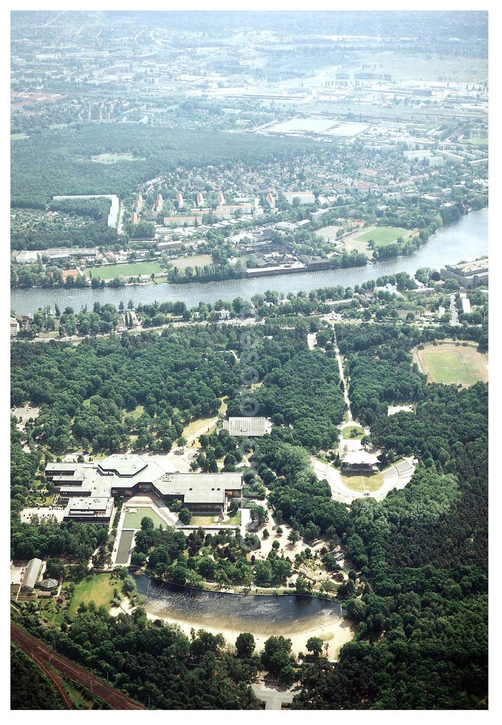 Berlin - Köpenick from the bird's eye view: Gelände des FEZ an der Wuhlheide in Berlin - Köpenick.