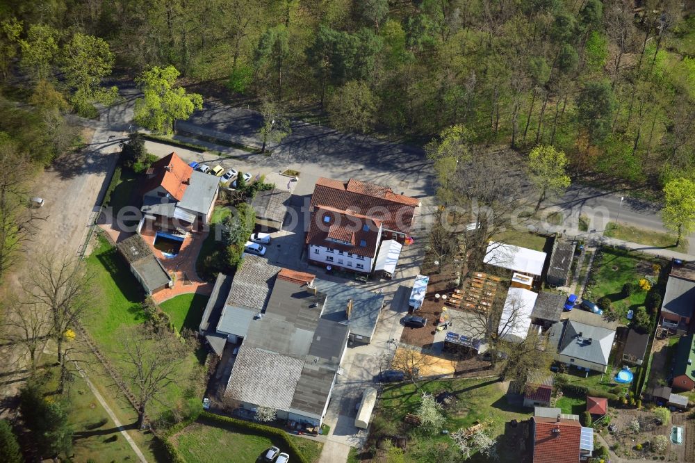 Aerial photograph Falkensee - Site of the butcher Gaedecke in Falkensee in Brandenburg