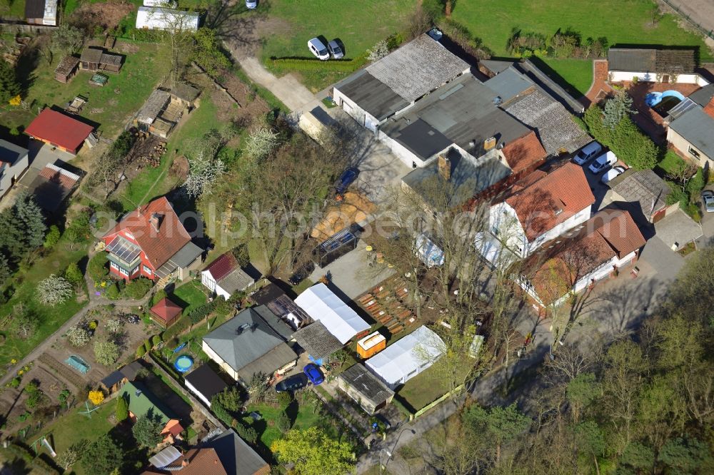 Falkensee from above - Site of the butcher Gaedecke in Falkensee in Brandenburg