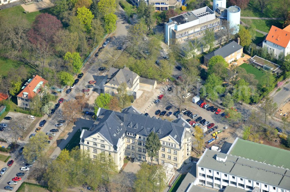 Aerial image Berlin-Dahlem - Gelände des Fritz-Haber-Institut der Max-Planck-Gesellschaft in Berlin - Dahlem am Faradayweg 4 - 6 in 14195 Berlin. Area of the Fritz-Haber-Institut der Max-Planck-Gesellschaft in Berlin - Dahlem.