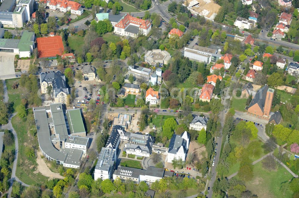 Aerial photograph Berlin-Dahlem - Gelände des Fritz-Haber-Institut der Max-Planck-Gesellschaft in Berlin - Dahlem am Faradayweg 4 - 6 in 14195 Berlin. Area of the Fritz-Haber-Institut der Max-Planck-Gesellschaft in Berlin - Dahlem.