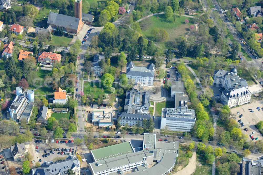 Aerial image Berlin-Dahlem - Gelände des Fritz-Haber-Institut der Max-Planck-Gesellschaft in Berlin - Dahlem am Faradayweg 4 - 6 in 14195 Berlin. Area of the Fritz-Haber-Institut der Max-Planck-Gesellschaft in Berlin - Dahlem.