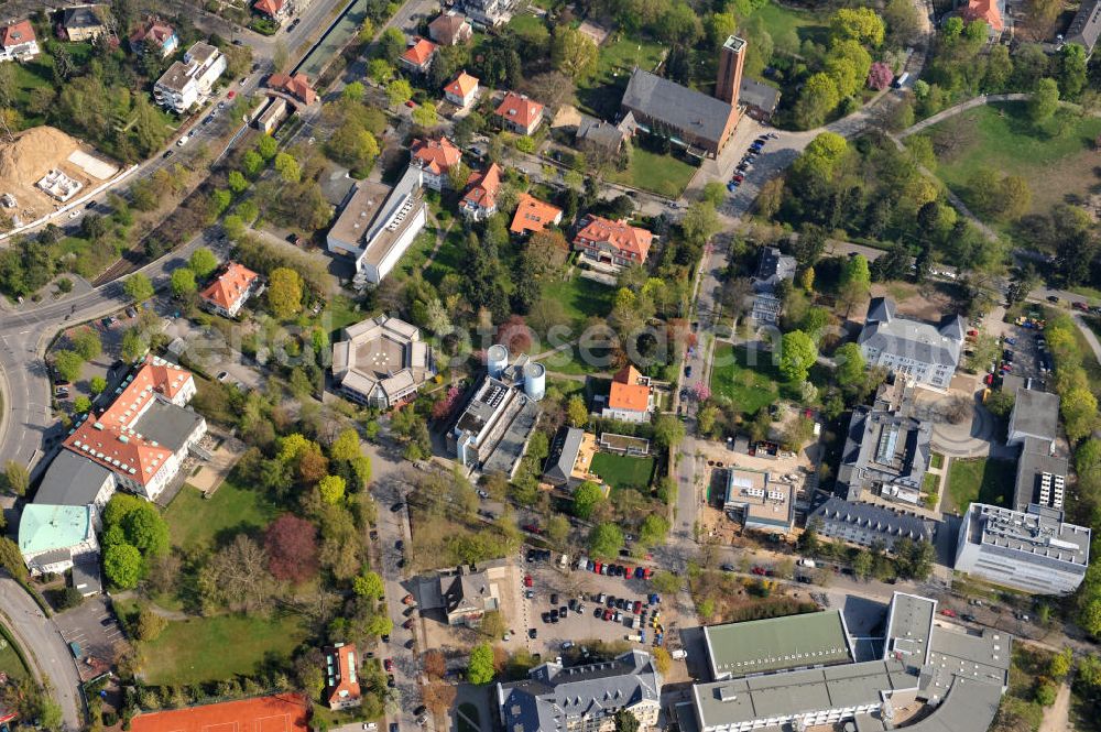 Aerial photograph Berlin-Dahlem - Gelände des Fritz-Haber-Institut der Max-Planck-Gesellschaft in Berlin - Dahlem am Faradayweg 4 - 6 in 14195 Berlin. Area of the Fritz-Haber-Institut der Max-Planck-Gesellschaft in Berlin - Dahlem.