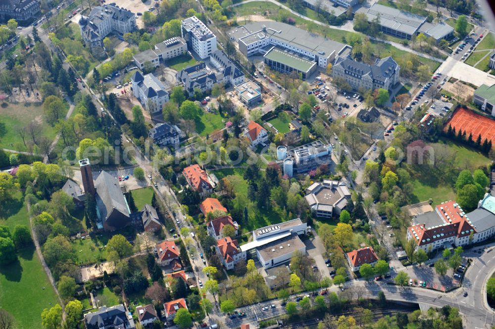 Aerial photograph Berlin-Dahlem - Gelände des Fritz-Haber-Institut der Max-Planck-Gesellschaft in Berlin - Dahlem am Faradayweg 4 - 6 in 14195 Berlin. Area of the Fritz-Haber-Institut der Max-Planck-Gesellschaft in Berlin - Dahlem.