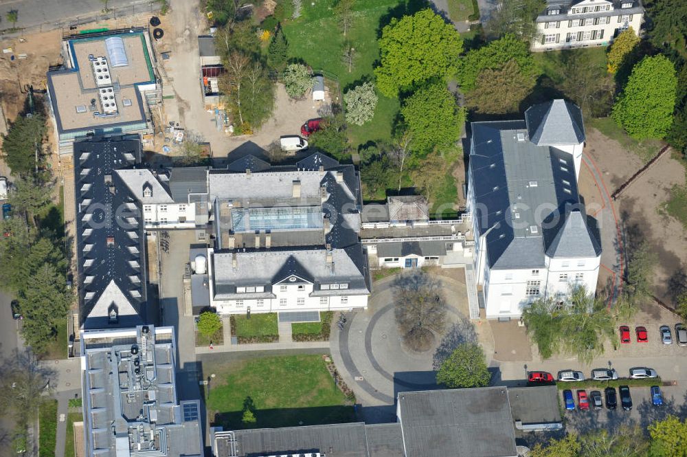 Berlin-Dahlem from above - Gelände des Fritz-Haber-Institut der Max-Planck-Gesellschaft in Berlin - Dahlem am Faradayweg 4 - 6 in 14195 Berlin. Area of the Fritz-Haber-Institut der Max-Planck-Gesellschaft in Berlin - Dahlem.