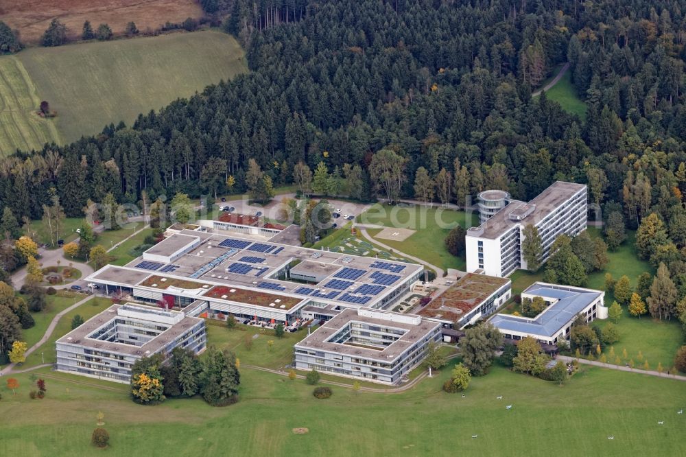 Aerial photograph Bernried am Starnberger See - Hospital grounds of the rehabilitation center in Bernried am Starnberger See in the state Bavaria, Germany