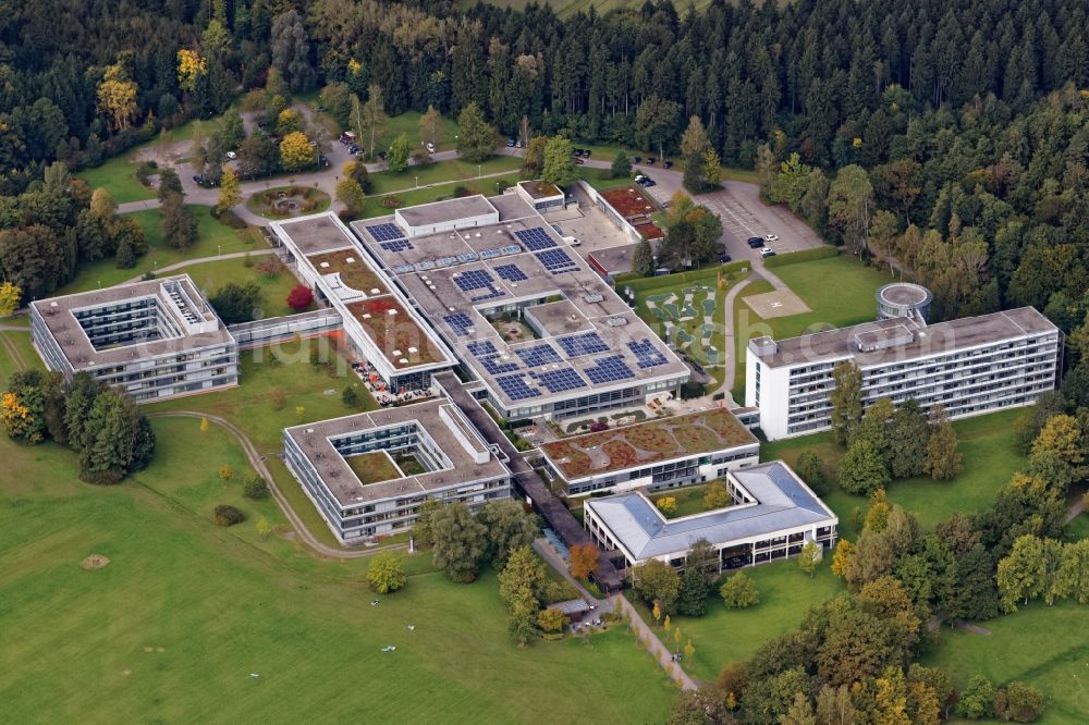 Aerial image Bernried am Starnberger See - Hospital grounds of the rehabilitation center in Bernried am Starnberger See in the state Bavaria, Germany