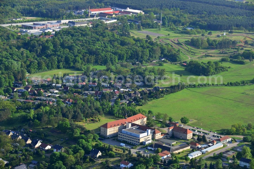 Wriezen from the bird's eye view: Terrain with buildings of the hospital Maerkisch-oderland in Wriezen in Brandenburg