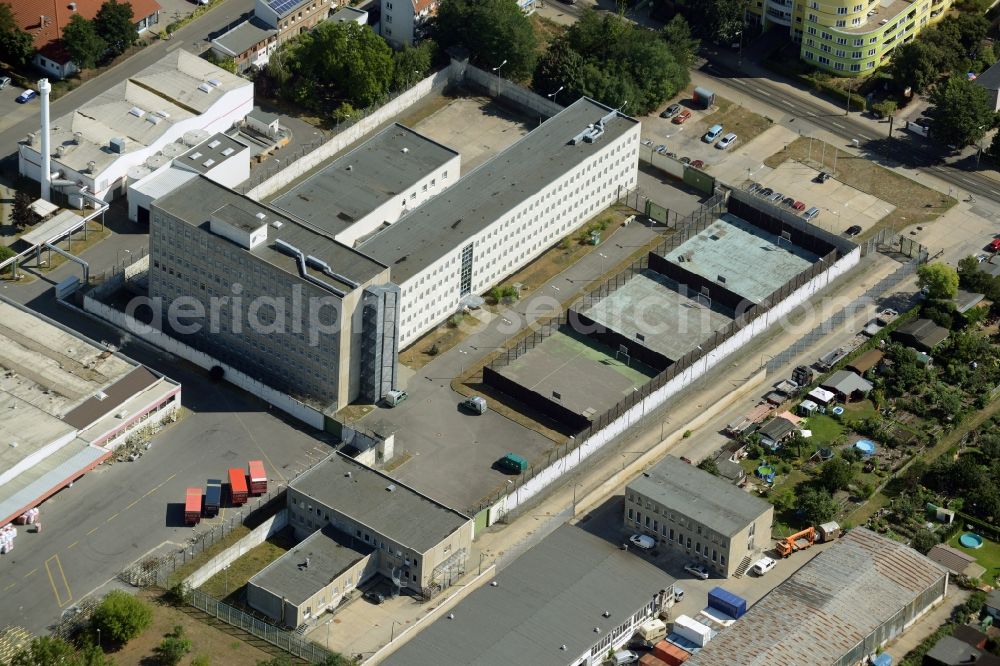 Berlin from above - The prison grounds for deportation custody at the Gruenauerstrasse in the Koepenick area of Berlin