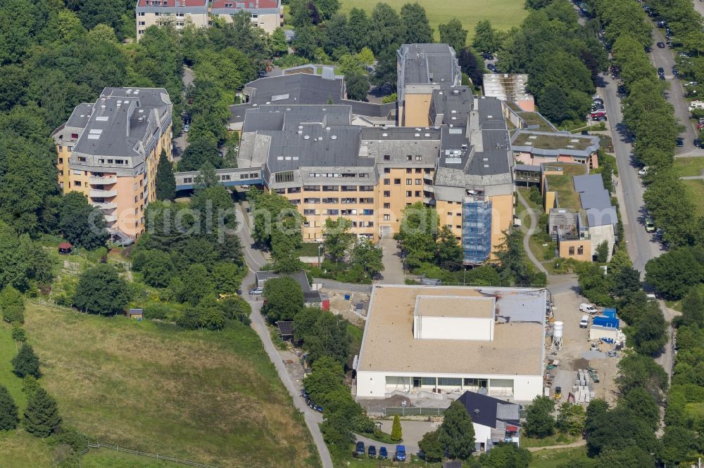 Herdecke Westende from the bird's eye view: Area of the Herdecke Hospital in the district Westende in Herdecke in North Rhine-Westphalia