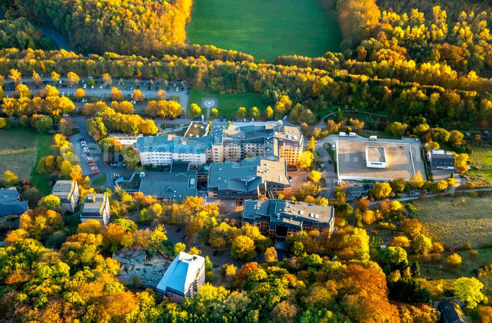 Herdecke from the bird's eye view: Area of the Herdecke Hospital in the district Westende in Herdecke in North Rhine-Westphalia