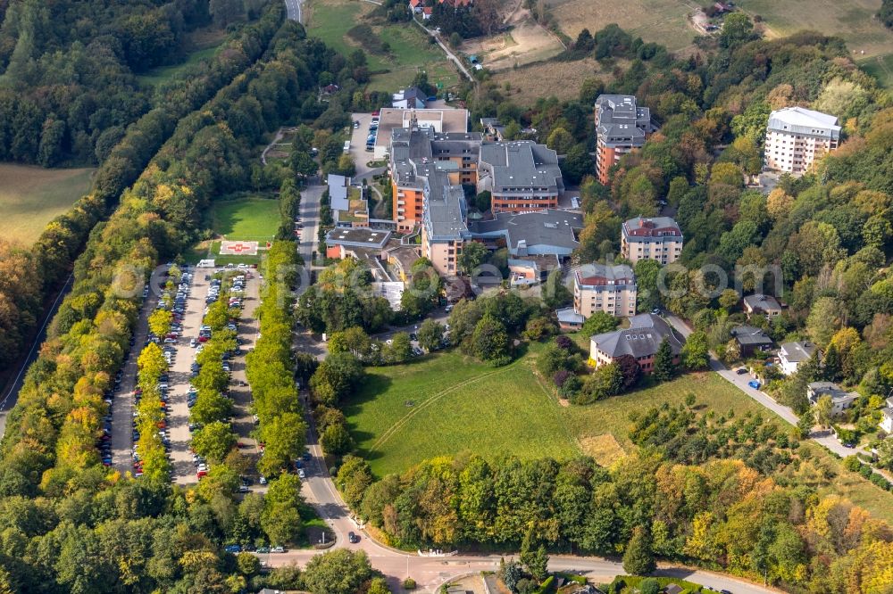 Aerial photograph Herdecke - Area of the Herdecke Hospital in the district Westende in Herdecke in North Rhine-Westphalia