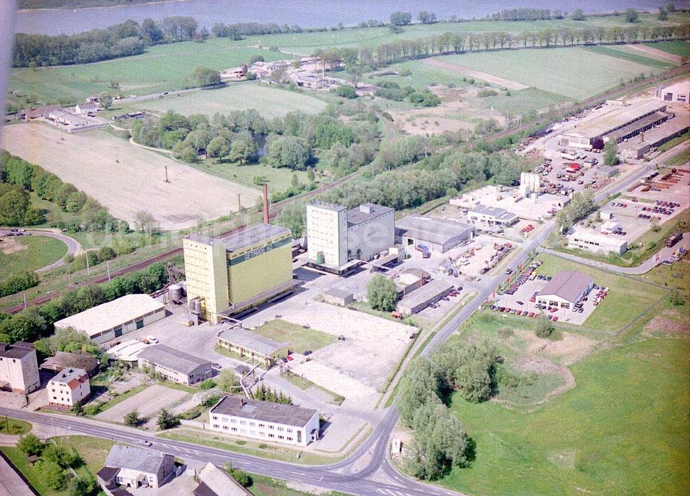 Aerial image Gransee / BRA - Gelände der Getreide AG-Landhandel GmbH Gransee in der Templiner Steraße 13a in 16775 Gransee. Tel.: 03306-79770