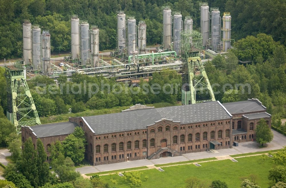 Aerial photograph Gladbeck - Area of the industrial monument Zeche Zweckel , an inoprative coalmine situated in Gladbeck in Nordrhein-Westfalen