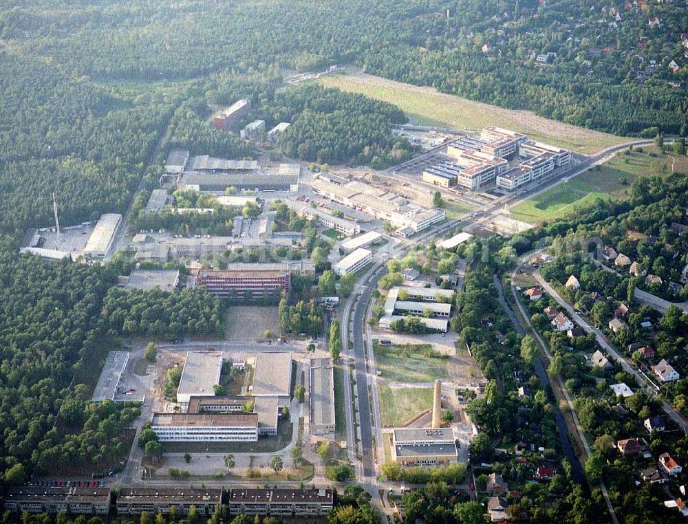 Aerial image Berlin - Köpenick - Gelände des Innovationsparkes Wuhlheide in Berlin - Köpenick.