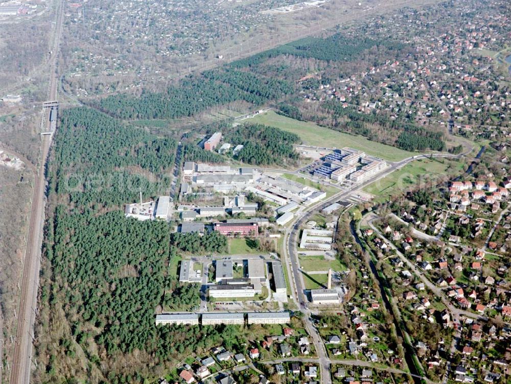 Aerial image Berlin - Köpenick - Gelände des Innovationsparkes Wuhlheide in Berlin - Köpenick.