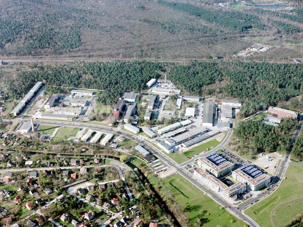 Aerial image Berlin - Köpenick - Gelände des Innovationsparkes Wuhlheide in Berlin - Köpenick.