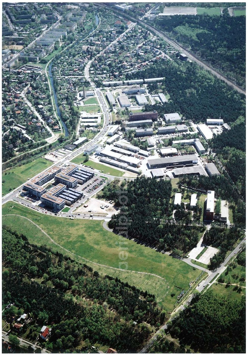 Berlin - Köpenick from the bird's eye view: Gelände des Innovationsparkes Wuhlheide in Berlin - Köpenick.